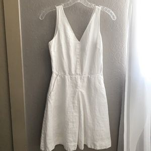Gap white linen dress